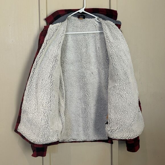 Tailor Vintage Mens Jacket Large Plaid Warm Thick Pockets Sherpa Lined Heritage - Picture 6 of 14